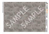 TX114-OO Weathered 2ft x 2ft Paving Concrete Texture Paper (Pack of 5) - OO/4mm/1:76