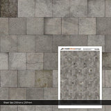 TX117-OO Dirty Concrete Paving Slabs (Pack of 5) OO/4mm/1:76