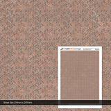 TX121-N Tudor Herringbone Brick Texture Paper (Pack of 5) - N/2mm/1:148