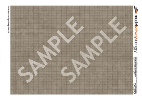 TX123-OO Tactile Paving Natural Texture Paper (Pack of 5) - OO/4mm/1:76