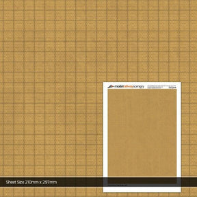 TX124-N Tactile Paving Buff Texture Paper (Pack of 2) - N/2mm/1:148