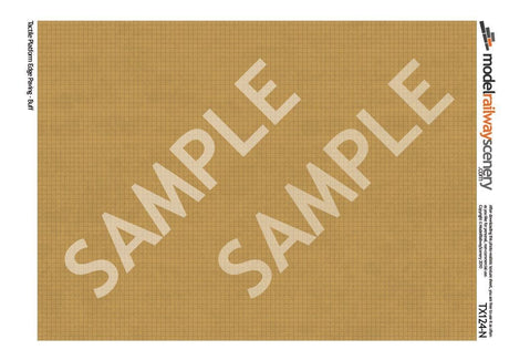 TX124-N Tactile Paving Buff Texture Paper (Pack of 2) - N/2mm/1:148