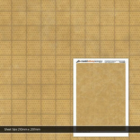 TX124-OO Tactile Paving Buff Texture Paper (Pack of 5) OO/4mm/1:76