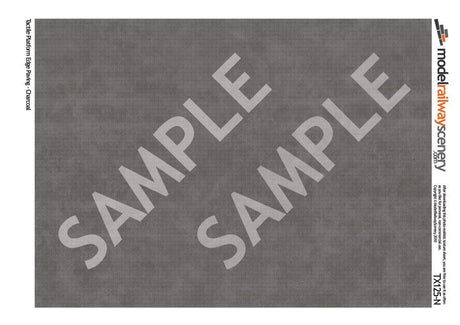 TX125-N Tactile Paving Charcoal Texture Paper (Pack of 2) - N/2mm/1:148