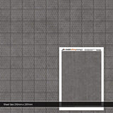 TX125-OO Tactile Paving Charcoal Texture Paper (Pack of 5) - OO/4mm/1:76