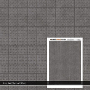 TX125-OO Tactile Paving Charcoal Texture Paper (Pack of 5) - OO/4mm/1:76