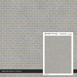 TX135-OO Grey Breeze Block Wall (Pack of 5) - OO/4mm/1:76