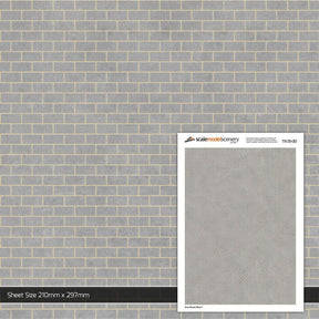 TX135-OO Grey Breeze Block Wall (Pack of 5) - OO/4mm/1:76