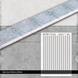 TX142-N Network Rail Platform Edge Coping Texture Paper (Pack of 2) - N/2mm/1:148