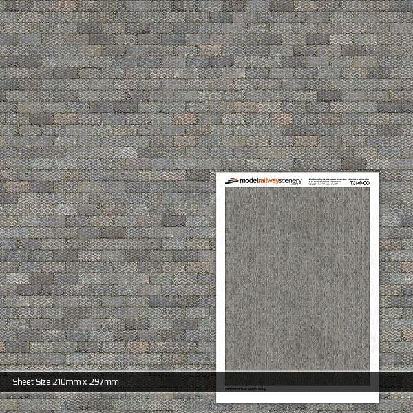 TX149-OO Staffordshire Blue Diamond Paving (Pack of 5) OO/4mm/1:76