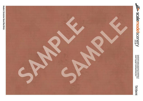 TX154-N Modern Stretcher Bond Red Brick Texture Paper (Pack of 5) - N/2mm/1:148