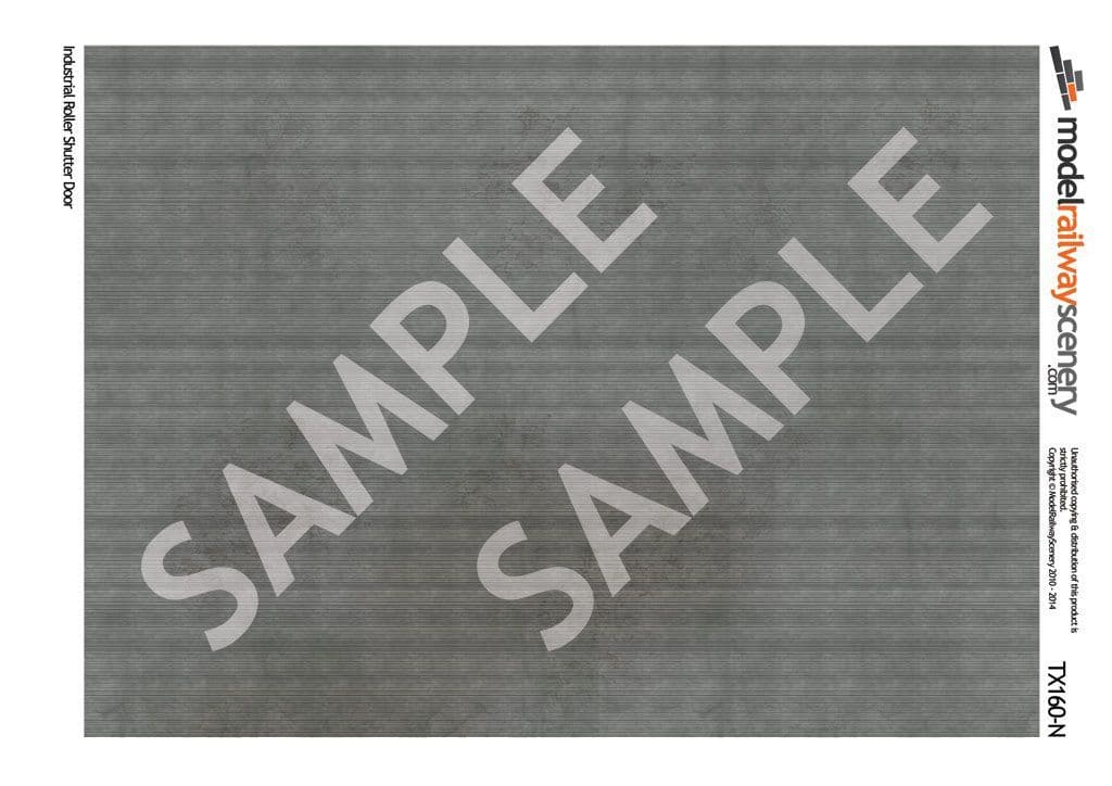 TX160-N Industrial Roller Shutter Door Texture Paper(Pack of 5) - N/2mm/1:148