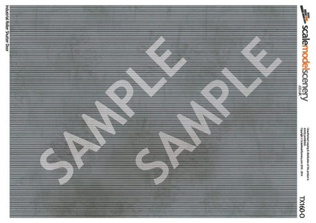 TX160-O Industrial Roller Shutter Door Texture Paper (Pack of 5) - O/7mm/1:43