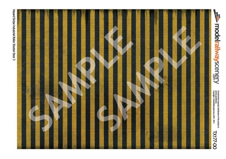 TX177-OO Vertical Hazard Stripe Roller Shutter Door (Pack of 5) OO/4mm/1:76