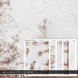 TX178-OO Weathered White Painted Brick Texture Paper (Pack of 5) - OO/4mm/1:76