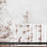 TX178-OO Weathered White Painted Brick Texture Paper (Pack of 5) - OO/4mm/1:76