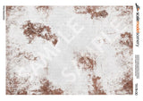 TX178-OO Weathered White Painted Brick Texture Paper (Pack of 5) - OO/4mm/1:76