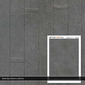 TX183-OO Roofing Felt Texture Paper (Pack of 5) OO/4mm/1:76