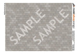 TX193-OO 3ft x 2ft Concrete Paving Slabs Pristine Texture Paper (Pack of 5) - OO/4mm/1:76