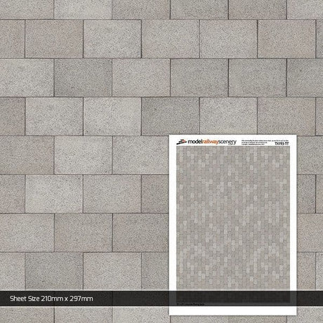 TX193-TT Concrete Paving Slabs Pristine (Pack of 5) - TT/3mm/1:100