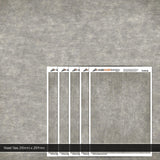 TX199-50 Weathered Light Grey Concrete Paper (Pack of 5) - 1:50 Scale