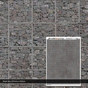 TX201-OO Gabion Retaining Wall 1 (Pack of 5) OO/4mm/1:76