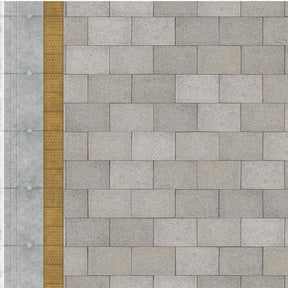 TX202-N Buff Slabbed Modern Platform Texture Paper (Pack of 5) - N/2mm/1:148