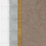 TX203-OO Weathered Pink Asphalt Platform Surface With Buff Tactile Paving (Pack of 5) OO/4mm/1:76