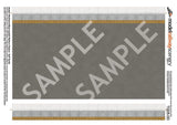 TX205-OO Weathered Black Asphalt Platform Texture Sheets (Buff Tactile Paving Pk of 5) OO/4mm/1:76