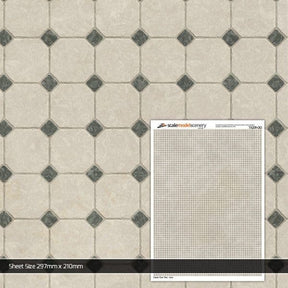 TX209-OO Classic Grey Floor Tiles (Pack of 5) OO/4mm/1:76