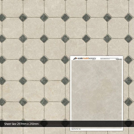 TX209-OO Classic Grey Floor Tiles (Pack of 5) OO/4mm/1:76