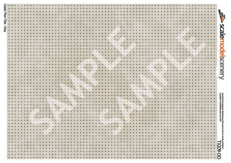 TX209-OO Classic Grey Floor Tiles (Pack of 5) OO/4mm/1:76