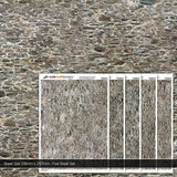 TX220-O Old Stone Wall Texture Paper (Pack of 5) - O/7mm/1:43