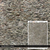 TX220-OO Old Stone Wall Texture Paper (Pack of 5) - OO/4mm/1:76
