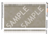TX227-OO Gravel Platform Texture With Concrete Coping Texture Sheets ( Pk of 5) OO/4mm/1:76