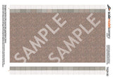 TX229-OO Herringbone Red Brick Platform Texture Sheets With Concrete Coping ( Pk of 5) OO/4mm/1:76