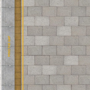 TX235-OO Slabbed Platform Sheets With Network Rail Coping & Yellow Line ( Pk of 5) OO/4mm/1:76