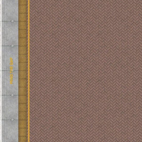 TX237-OO Pink Block Platform Sheets W/ Network Rail Coping & Yellow Line (Pk of 5) OO/4mm/1:76