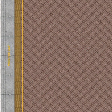 TX237-OO Pink Block Platform Sheets W/ Network Rail Coping & Yellow Line (Pk of 5) OO/4mm/1:76
