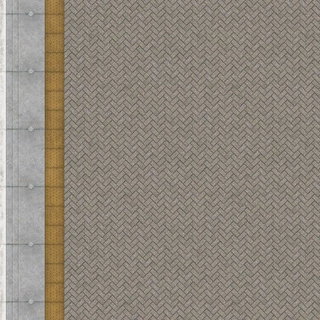 TX238-OO Grey Block Platform Sheets With Network Rail Coping (Pk of 5) OO/4mm/1:76