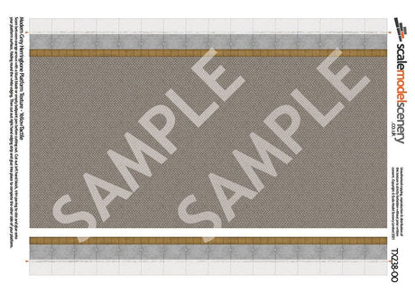 TX238-OO Grey Block Platform Sheets With Network Rail Coping (Pk of 5) OO/4mm/1:76