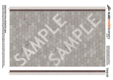 TX242-OO Slabbed Platform Texture With Red Brick Coping (Pk of 5) OO/4mm/1:76