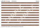 TX244-OO English Bond Weathered Red Brick Platform Wall Wraps - OO/4mm/1:76