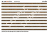 TX250-OO English Bond Weathered Brown Brick Platform Wall Wraps Texture Paper - OO/4mm/1:76