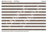TX251-OO English Bond Weathered Dark Red Brick Platform Wall Wraps - OO/4mm/1:76