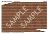 TX258-OO English Bond Weathered Red Brick Platform Wall Wraps (18mm to 20mm high) - OO/4mm/1:76