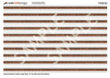 TX258-OO English Bond Weathered Red Brick Platform Wall Wraps (18mm to 20mm high) - OO/4mm/1:76