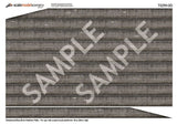 TX259-OO English Bond Weathered Blue Brick Platform Wall Wraps (18mm to 20mm high) - OO/4mm/1:76