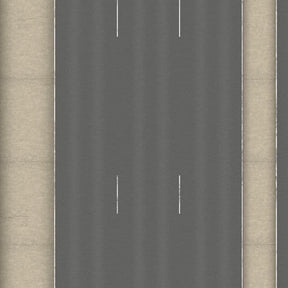 TX261-OO Motorway Hard Shoulder & Central Reservation Texture Paper (Pack of 4) - OO/4mm/1:76
