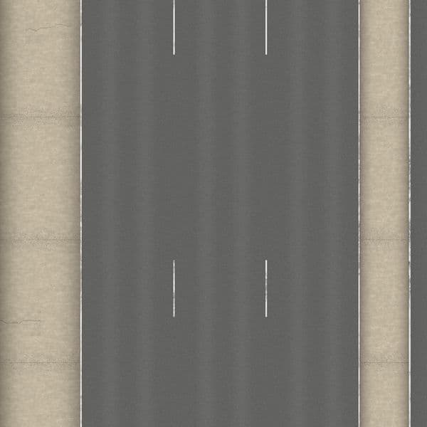 TX261-OO Motorway Hard Shoulder & Central Reservation Texture Paper (Pack of 4) - OO/4mm/1:76